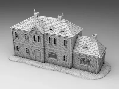 20th century building 3D print model