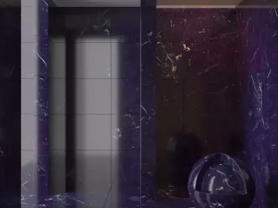 Marble wall 18 3D model