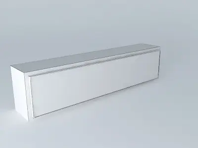 Shaded glass panel shelf DOORS HZ1V 4 17 BRW Milano Oak 3D model