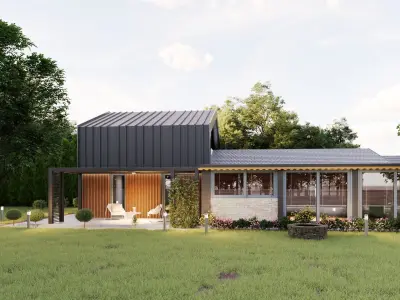 Modern Villa Exterior Model 3dsmax 3D model