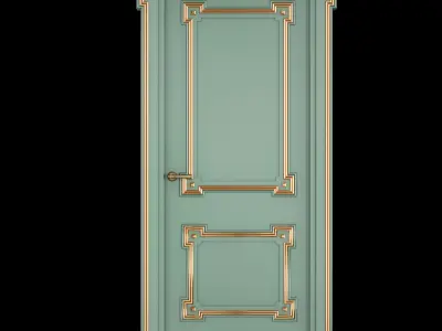 Door collection Low-poly 3D model