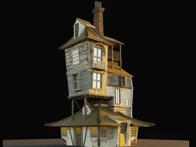 Harry Potter Weasley House The Burrow 3D model