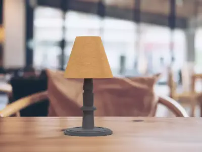 Table lamp  Free low-poly 3D model