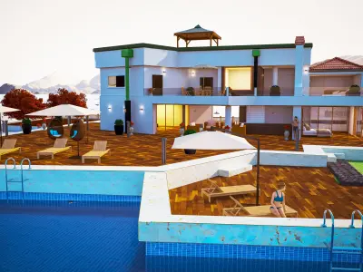 Villa in Croatia 3D model