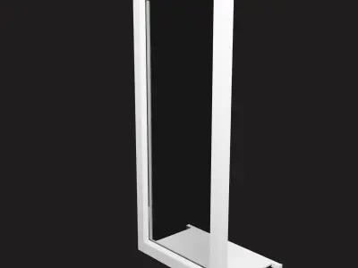 Plastic Fixed Window Low-poly 3D model