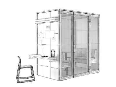 Talky M Mirco Office and Meeting Pod 3D model