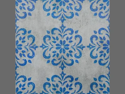 Mosaic Tiles Pattern 1 Seamless PBR Material Texture