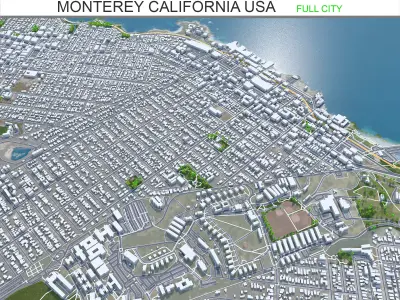 Monterey California USA Low-poly 3D model