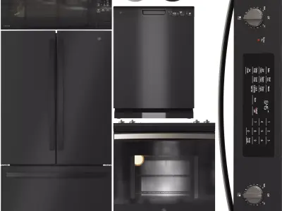 GE Appliance Collection 03 Low-poly 3D model