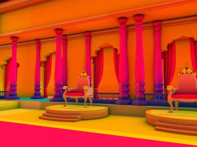 king darbar set model 3D model
