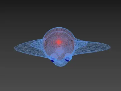 NFT Base Art Low-poly 3D model