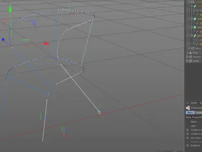 Portuguese Chair and Table Low-poly 3D model