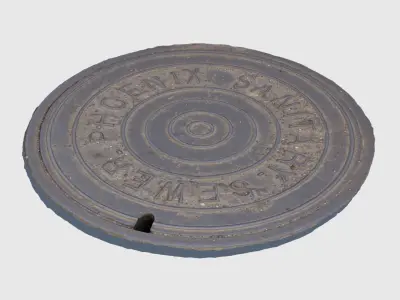 Phoenix Manhole Cover -3D Scan 3D model