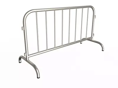 Road Safety Barrier Low-poly 3D model