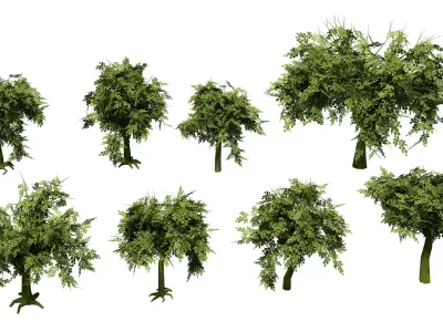 Tree Low Poly -Fantary Low-poly 3D model