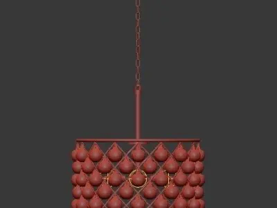 pencer Hoop Chandelier  3D model