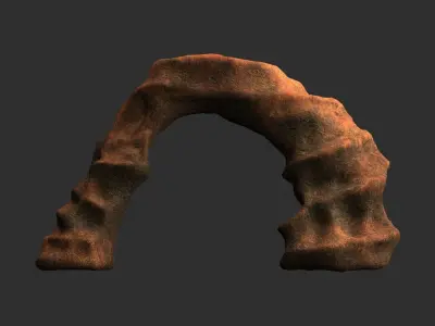 Small Arch - Red Dust Low-poly 3D model