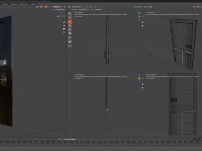 CYBERPUNK COLLECTION FRONT DOOR CONVERTIBLE TO INTERIOR DOOR Low-poly 3D model