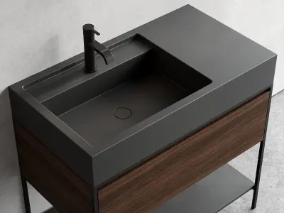 Nic Design Elen 90 Vanity unit Set 2 3D model