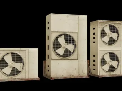 city pack Low-poly 3D model