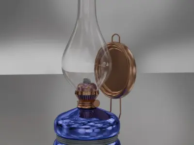 GassLamp Low-poly 3D model