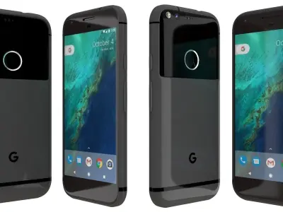 Google Pixel Quite Black 3D model
