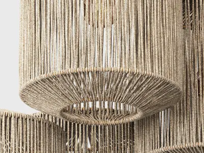 Lamp barrel big rope n1 3D model