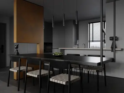 Apartment interior scenes         3D model purchase