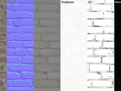 Brick Wall PBR Texture