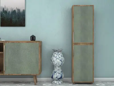 Modern Sideboard 01 3D Model 3D model