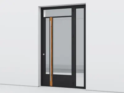 Aluminium door 255 3D model