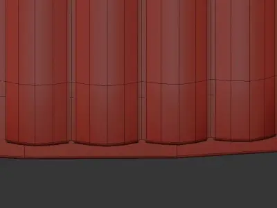 MODERN RIBBED CEILING LIGHT 3D model