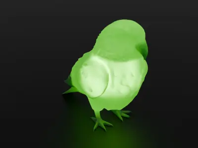 Kakapo indirect lighting 3D model