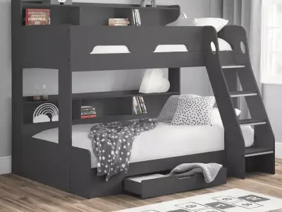 Highly Detailed Modern Comfortable Bunk Bed for Children Low-poly 3D model