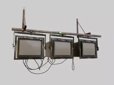 Security Monitors 3D model