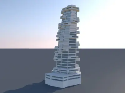 Residence building 3D model