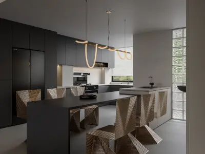 Apartment interior scenes    3D model 13