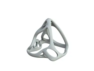 SciFi Cube Object No 64215 Low Poly Shape Low-poly 3D model