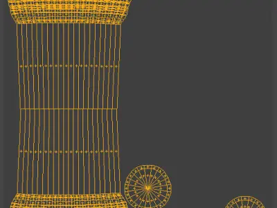 Pillar Basic Free low-poly 3D model