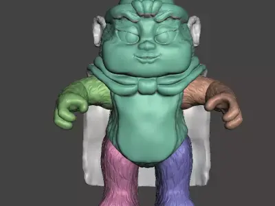 STL File 3D Ewoks Asha 3D print model 3D print model  3D print model