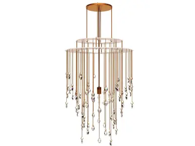 Crystal Chandelier 3D model 2