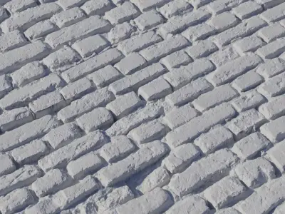 Old Clay Brick Pavers PBR Texture  Texture