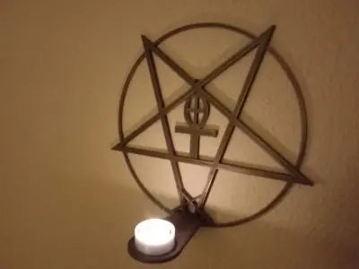 Candle holder wall mounting 3D print model