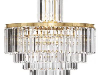 Leyland 22 light chandelier by arhaus 3D model