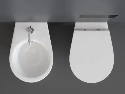 Esedra by SDR Ceramiche Bull 500 WC Low-poly 3D model