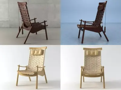 L lounge chair 3D model