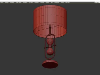Currey and Company Chronicle Table Lamp Low-poly 3D model
