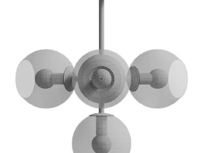 CEILING LIGHT SPHERE CUMULUS GLASS TOP 3D model