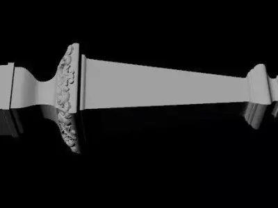 leg High quality 3d models for processing on a cnc machine  3D model 16