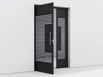 Aluminium door 78 3D model
